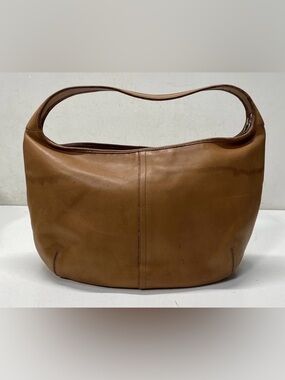 Vintage Coach Shoulder Bag Mini British Tan Leather Ergo GUC